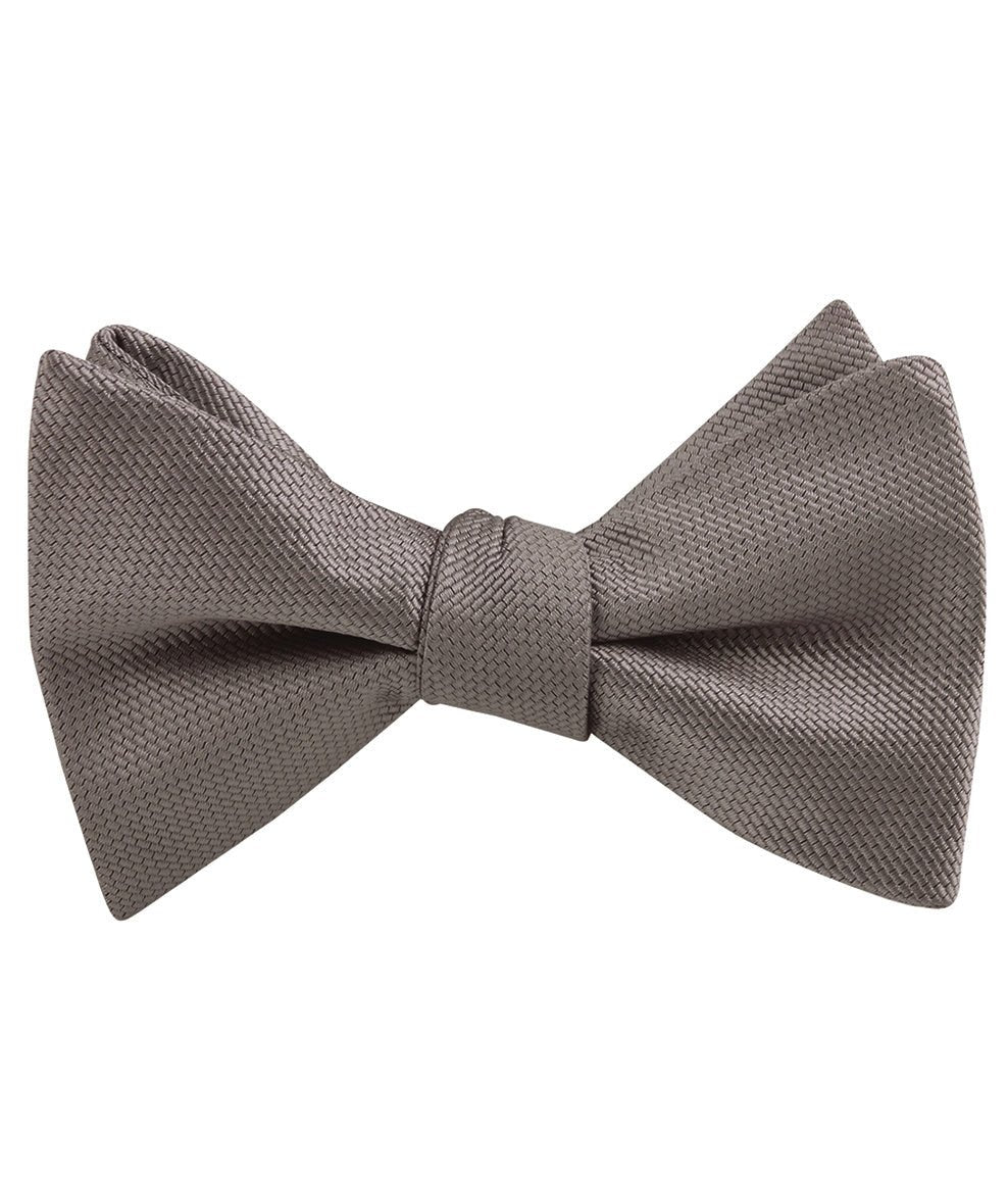 Portobello Beige Weave Self Tied Bow Tie