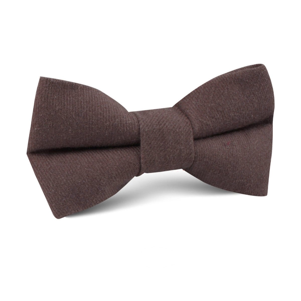 Portobello Grey Brown Linen Kids Bow Tie