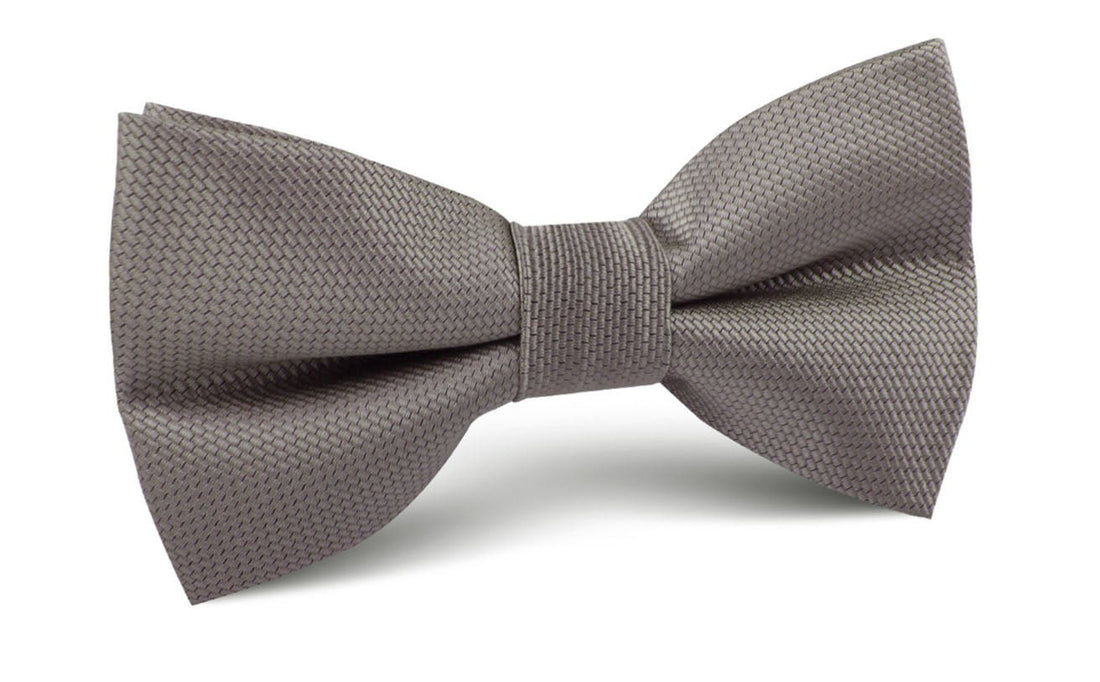 Portobello Beige Weave Bow Tie