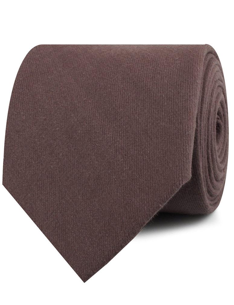 Portobello Grey Brown Linen Neckties