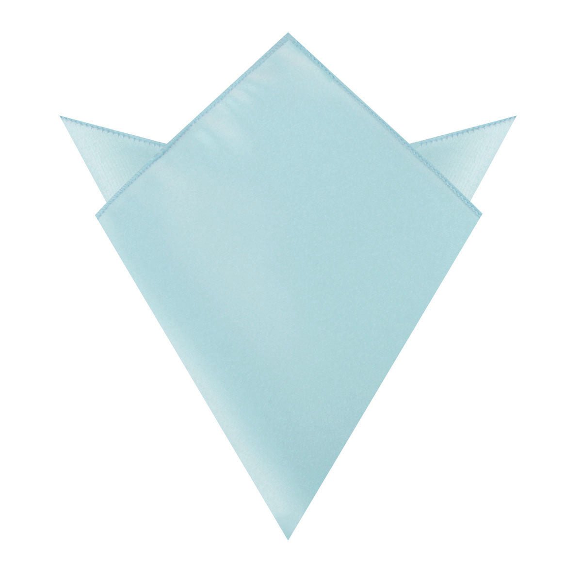 Powder Blue Satin Pocket Square