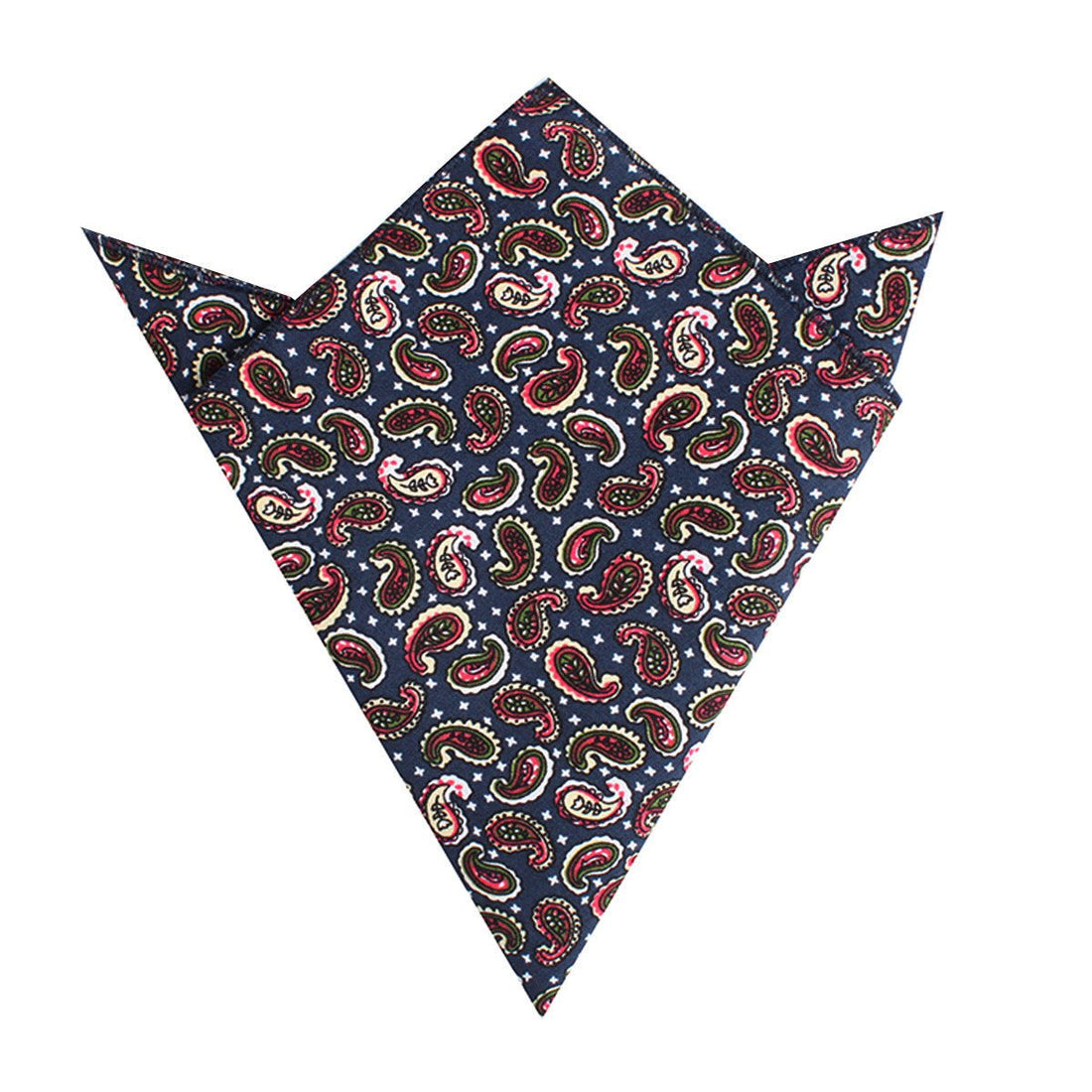 Prague Paisley Blue Floral Pocket Square