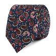 Prague Paisley Blue Floral Slim Tie