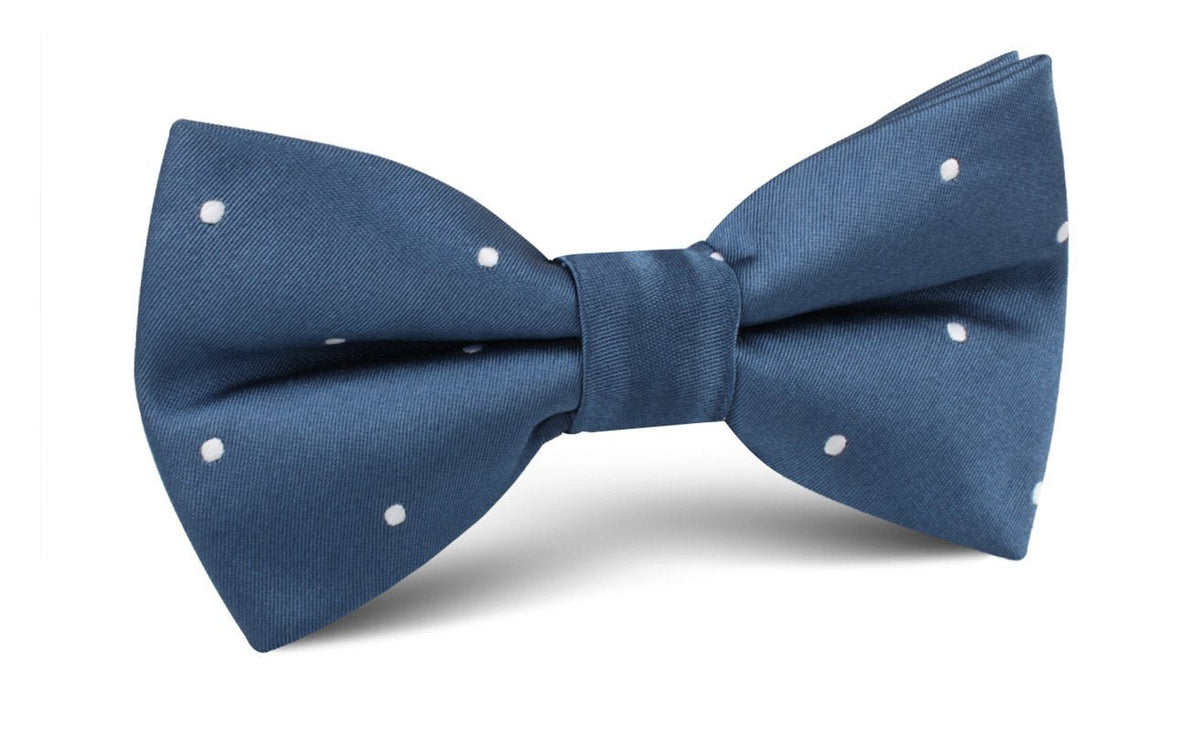 Prussian Polka Dots Bow Tie