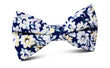 Puerto Rico White Flower Bow Tie