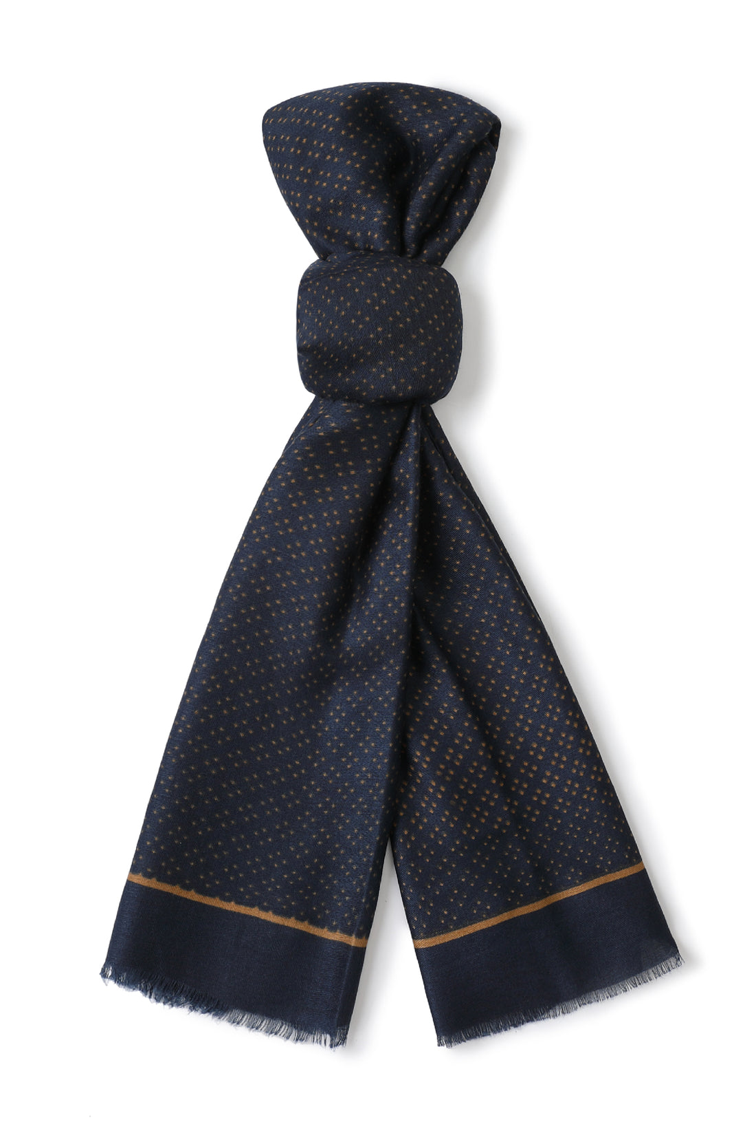 Puntini d'Oro Blu Marino Scarf