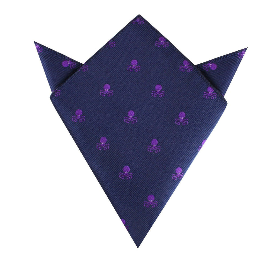 Purple Octopus Pocket Square