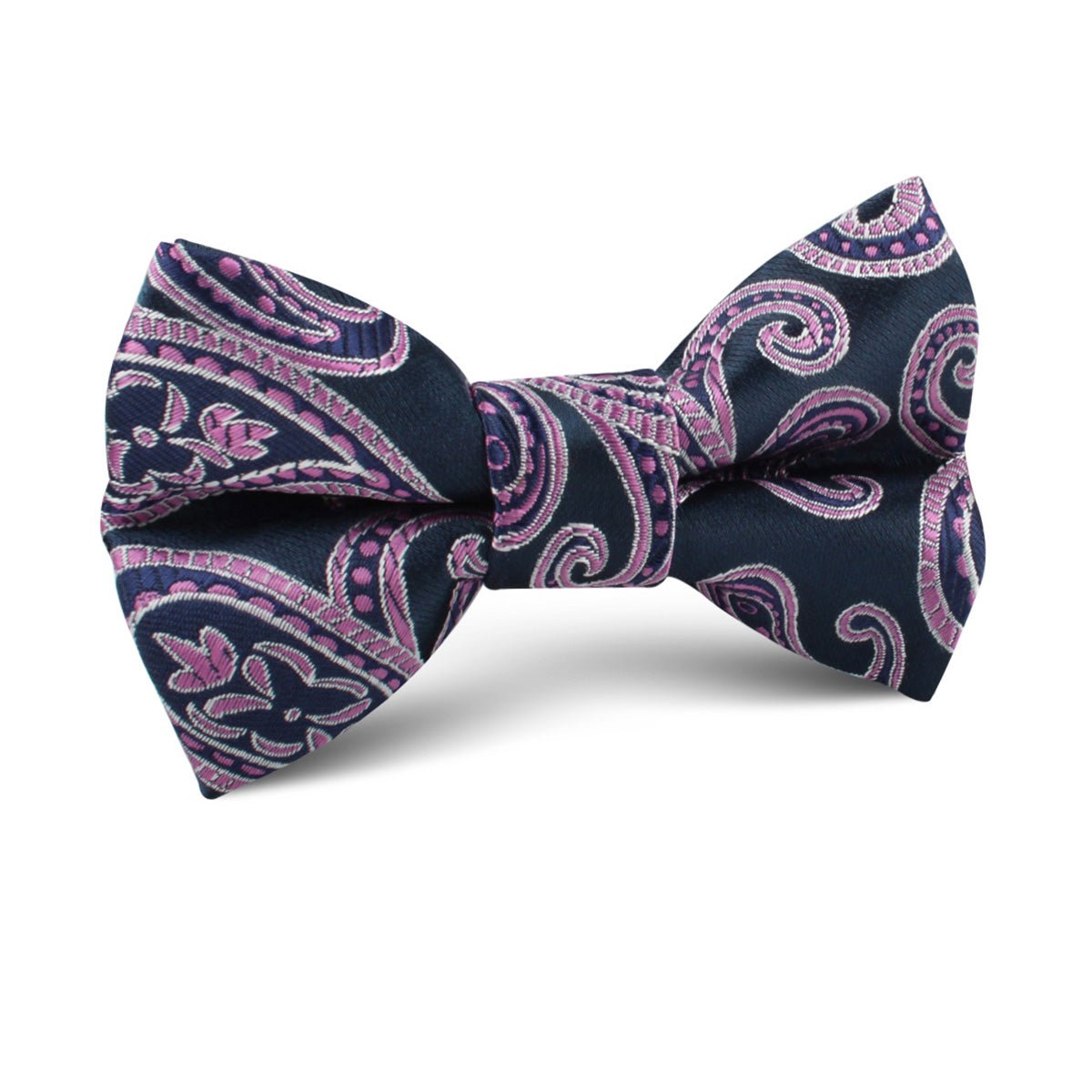 Qajar Dynasty Purple Paisley Kids Bow Tie