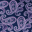 Qajar Dynasty Purple Paisley Self Bow Tie Fabric