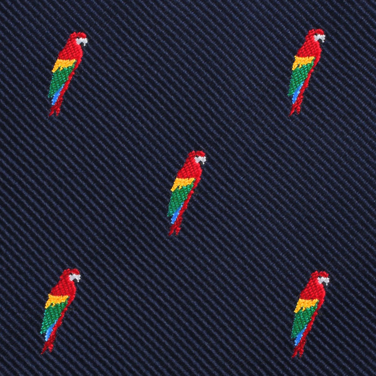 Rainbow Parrot Necktie Fabric