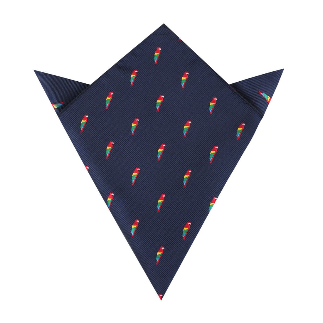 Rainbow Parrot Pocket Square