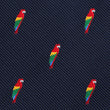 Rainbow Parrot Skinny Tie Fabric