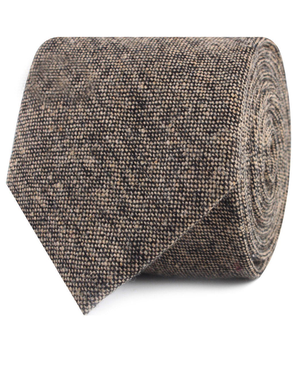 Raw Cocoa Sharkskin Necktie