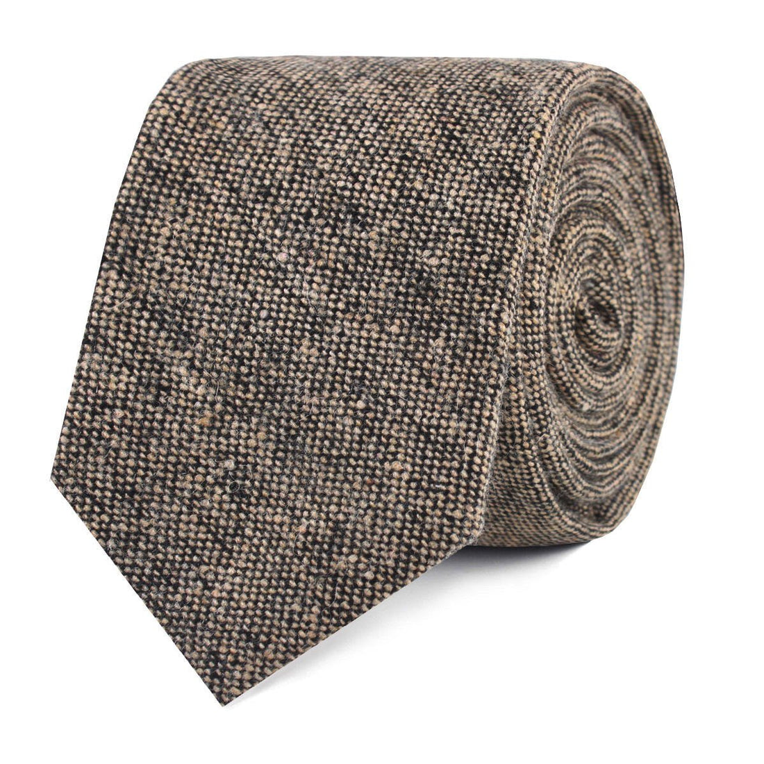 Raw Cocoa Sharkskin Slim Tie