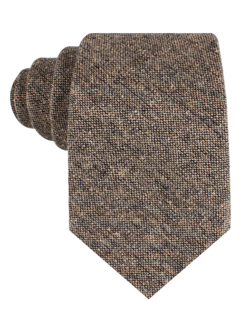 Raw Cocoa Sharkskin Tie