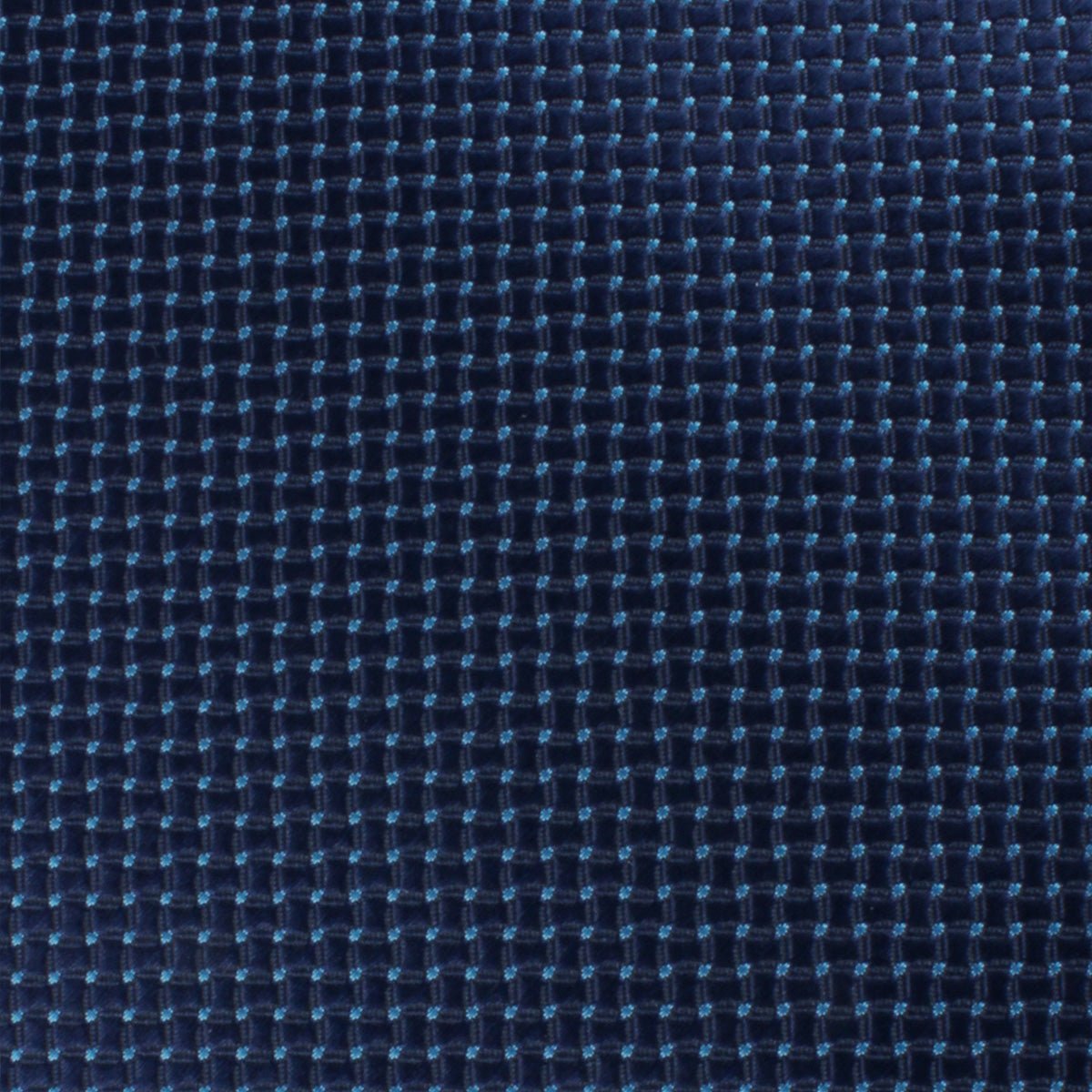 Kroc Blue Pin Dot Self Bow Tie Fabric