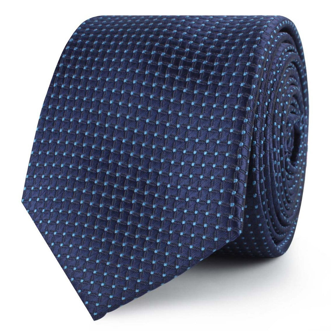 Kroc Blue Pin Dot Skinny Ties