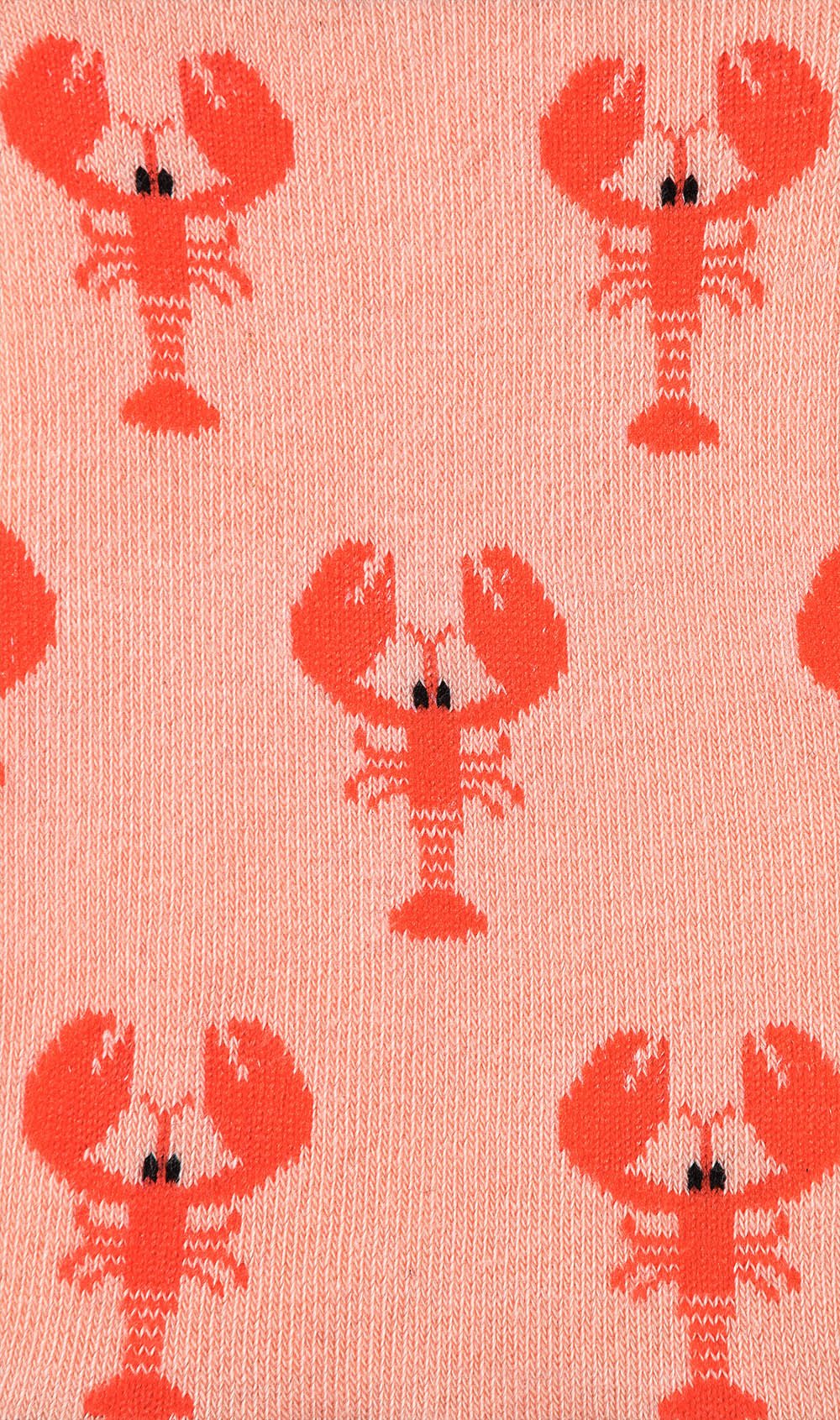 Red Lobster Low Cut Socks Pattern Fabric