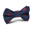 Red Pixel Monster Kids Bow Tie