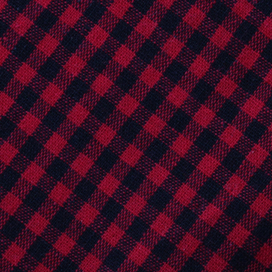 Red Belfast Gingham Fabric Pocket Square