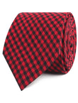 Red Belfast Gingham Necktie