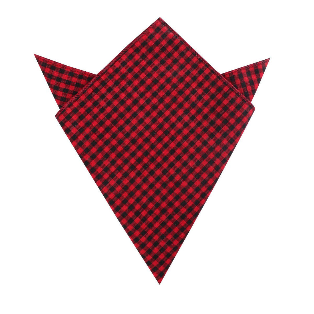 Red Belfast Gingham Pocket Square