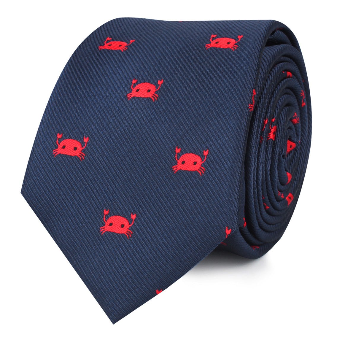 Red Crab Skinny Ties