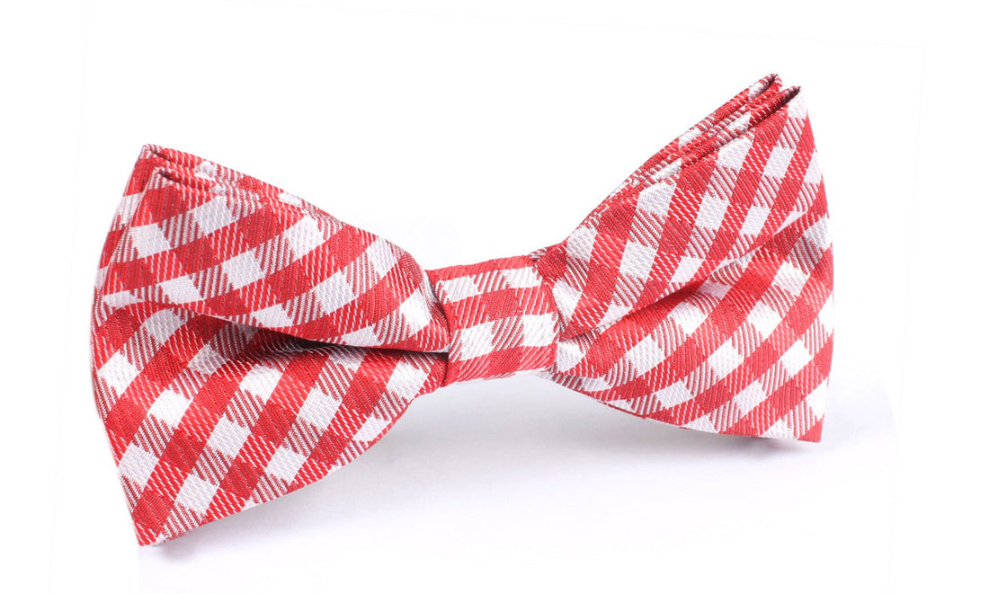 Red Gingham Bow Tie