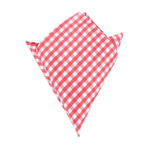 Red Gingham Pocket Square