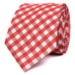 Red Gingham Skinny Tie OTAA roll