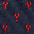 Red Lobster Self Bow Tie Fabric