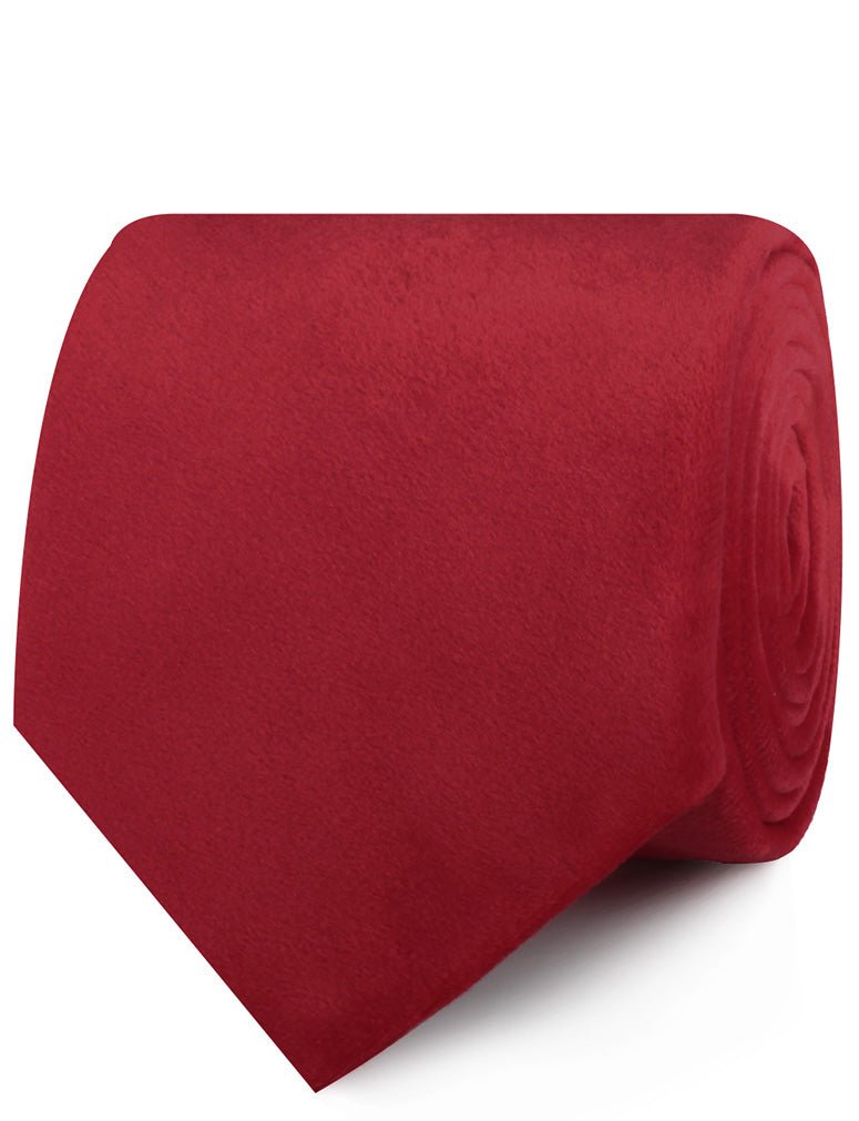 Red Velvet Necktie Roll