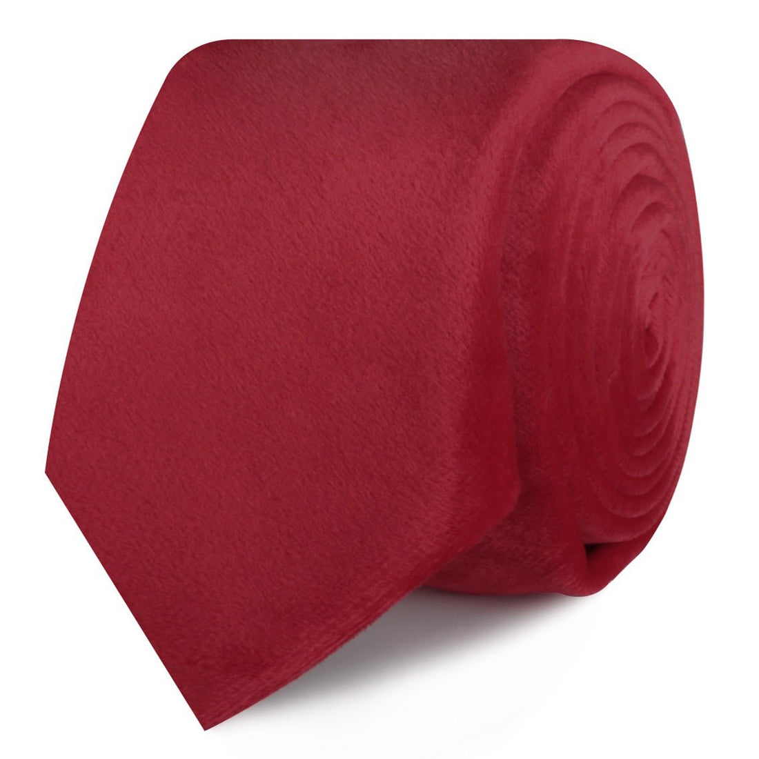 Red Velvet Skinny Tie Roll