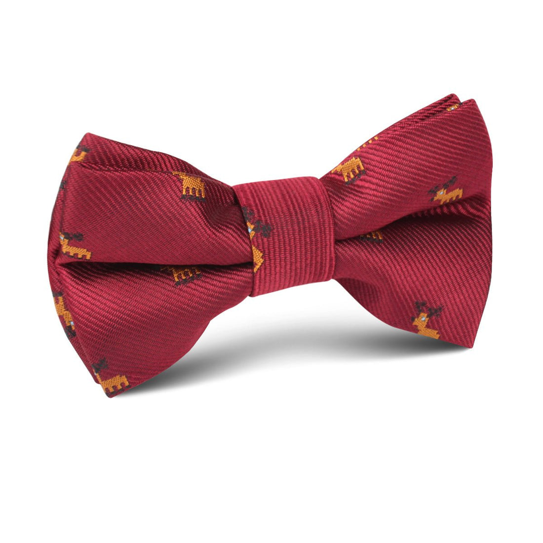 Reindeer Pixel Kids Bow Tie