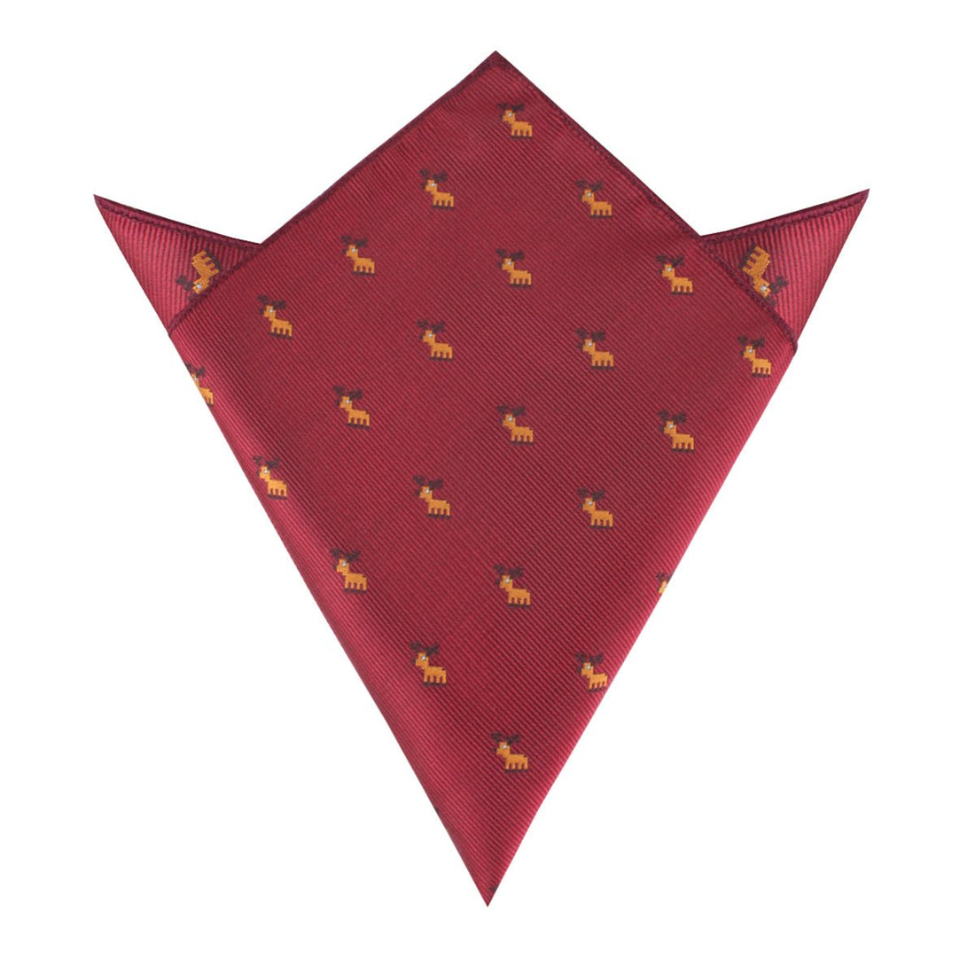 Reindeer Pixel Pocket Square