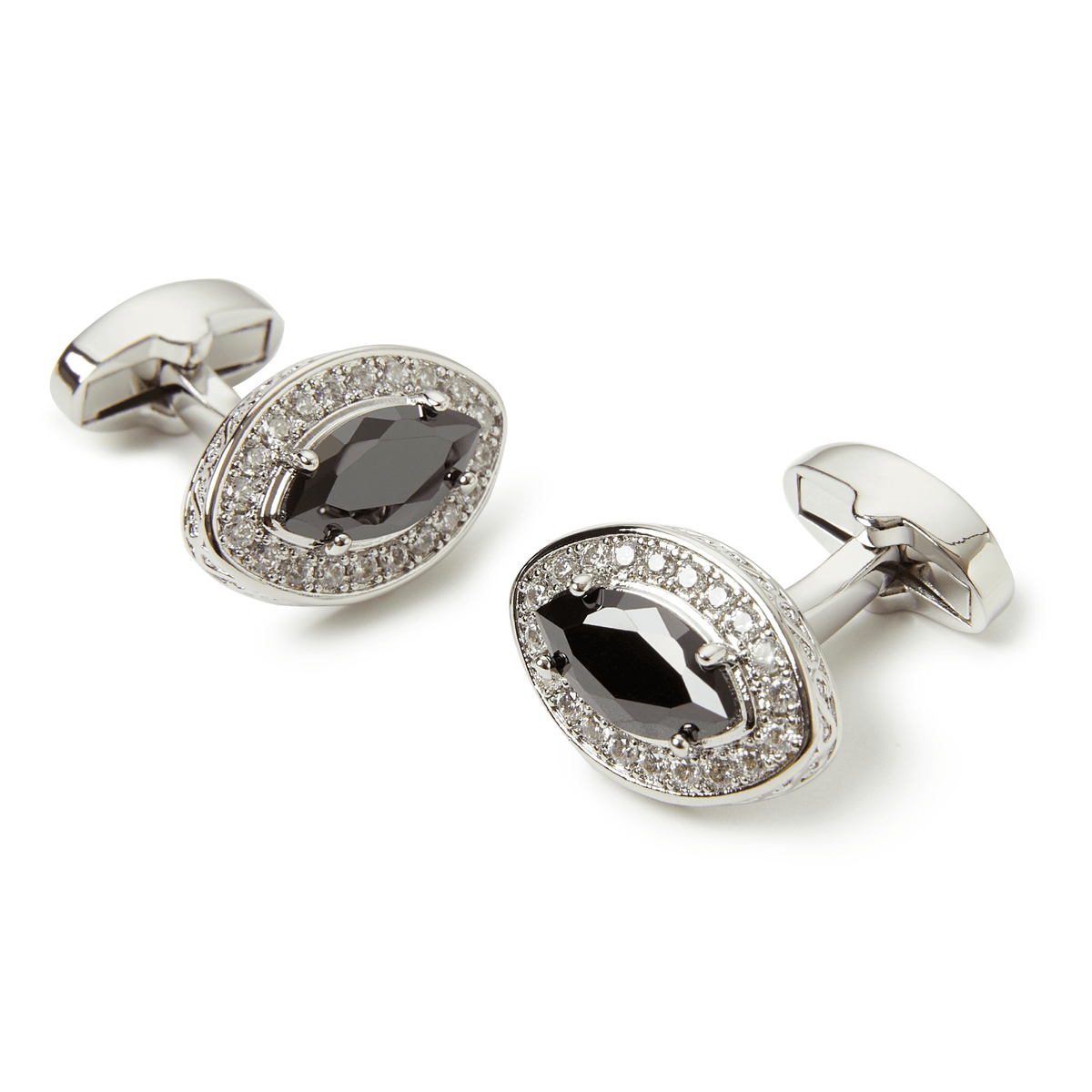 Reykjavik Onyx Silver Cufflinks