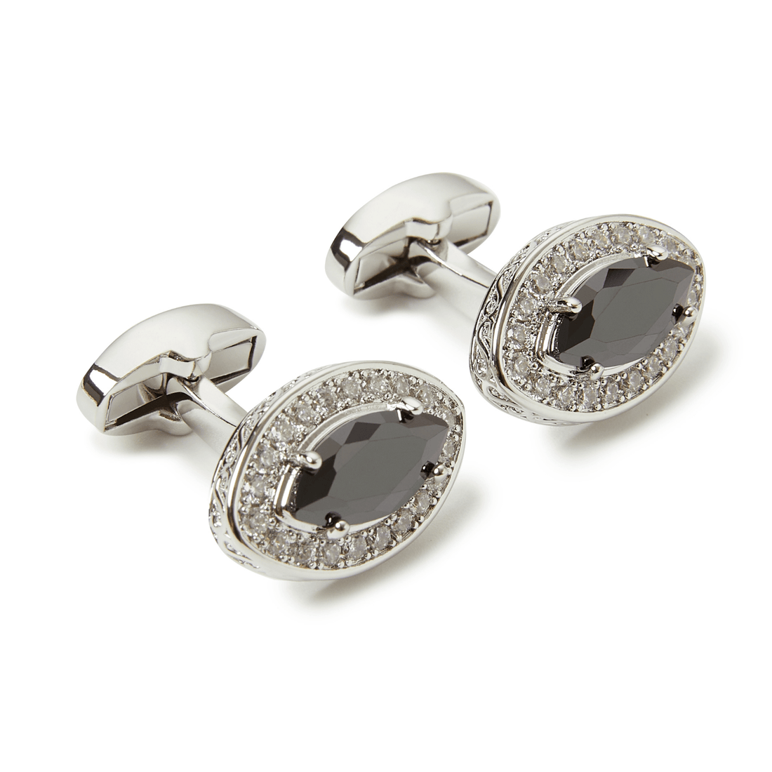 Reykjavik Onyx Silver Cufflinks