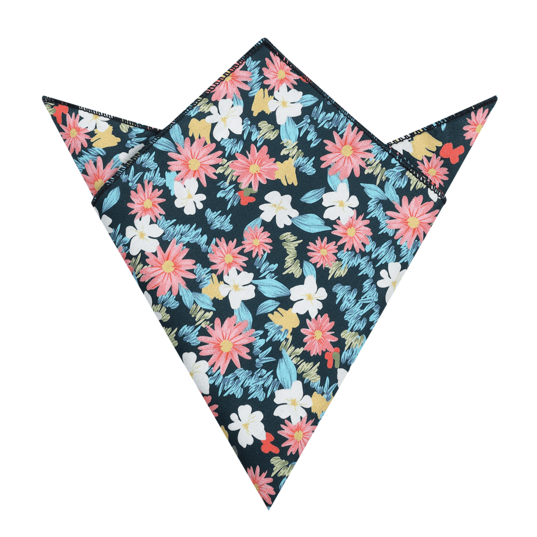 Rio Carnival Floral Pocket Square