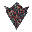 Rocambolesco Green Paisley Pocket Square