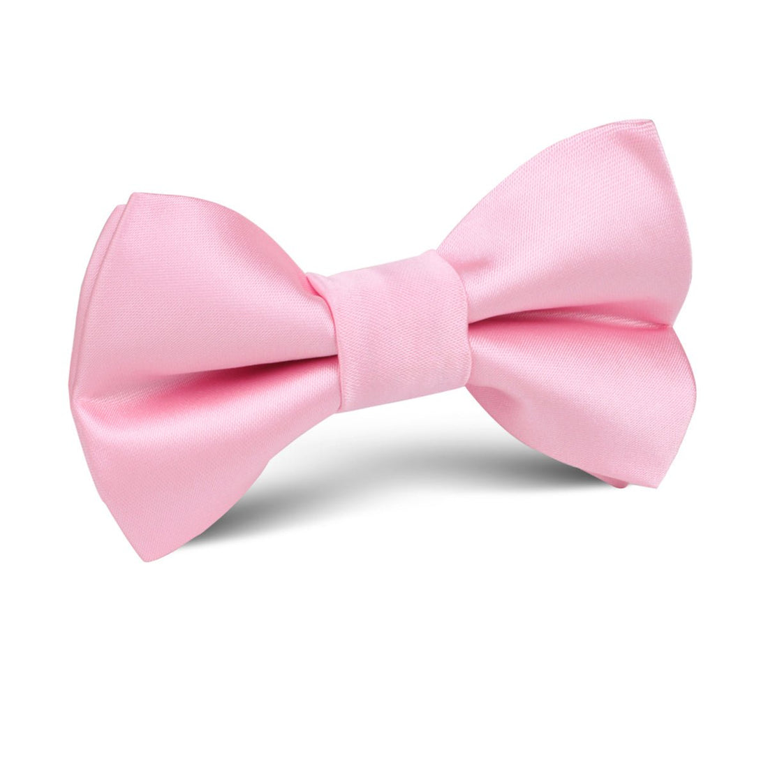 Rose Pink Satin Kids Bow Tie