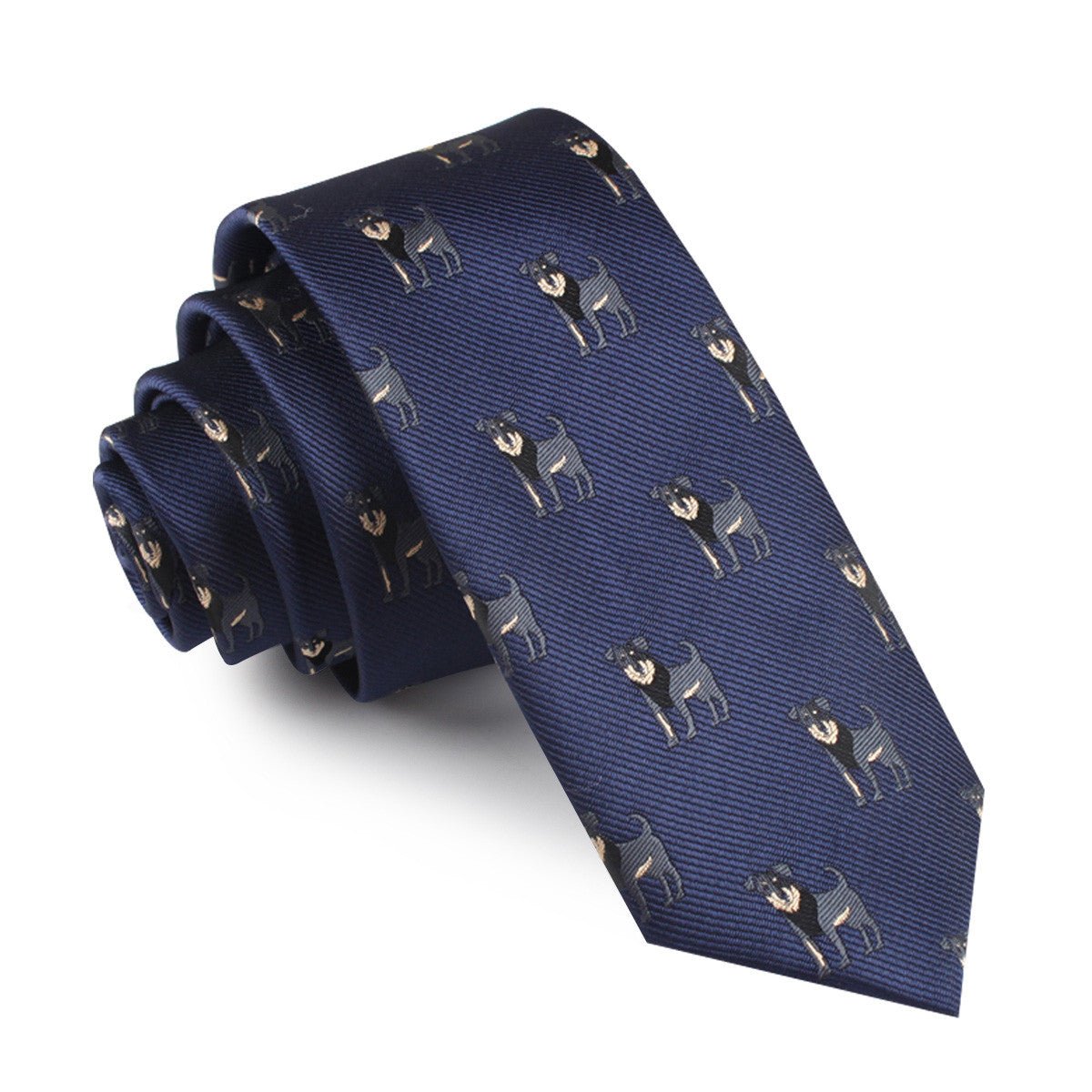 Rottweiler Dog Skinny Tie