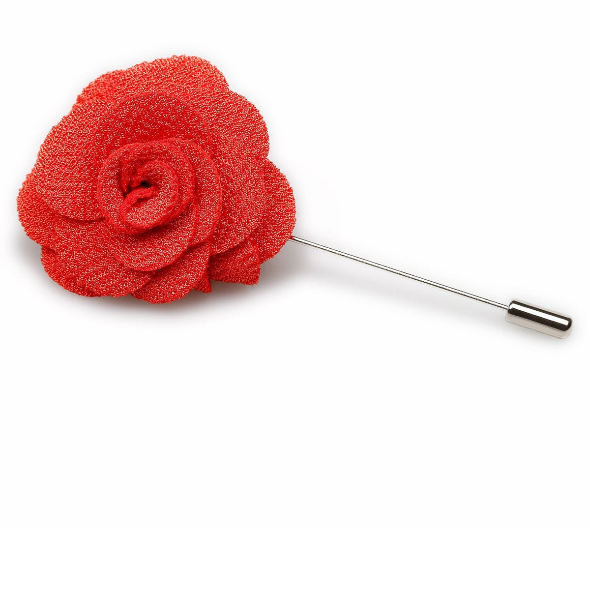 Royal Red Lapel Flower