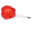 Royal Red Mens Lapel Flower