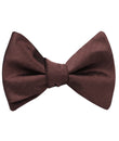 Russet Brown Herringbone Self Tie Bow Tie