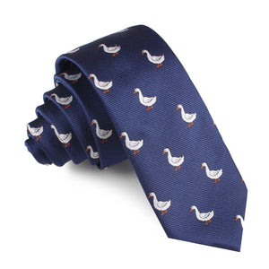 Russian White Goose Skinny Tie