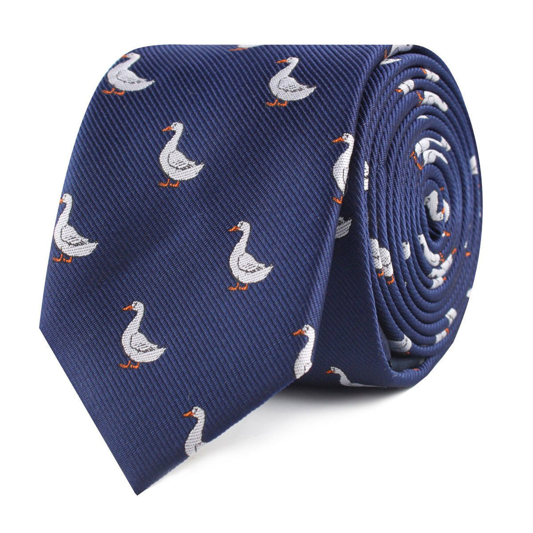 Russian White Goose Slim Tie