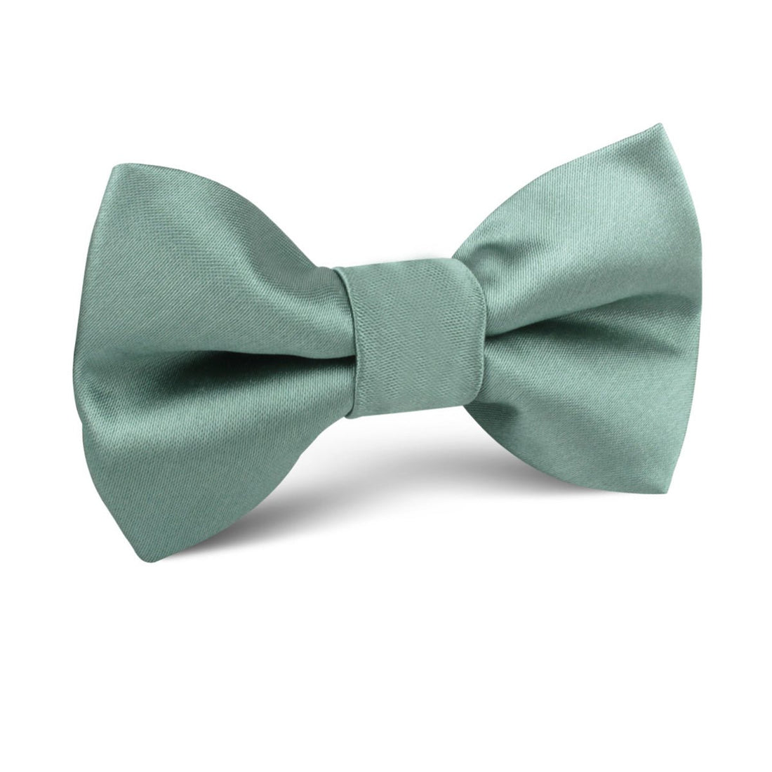 Sage Green Satin Kids Bow Tie