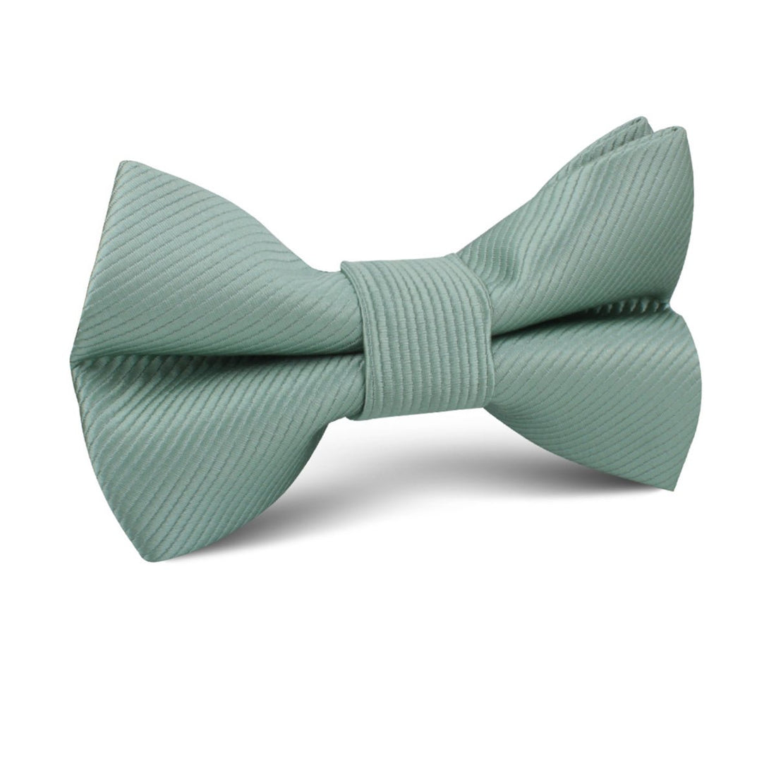 Sage Green Twill Kids Bow Tie