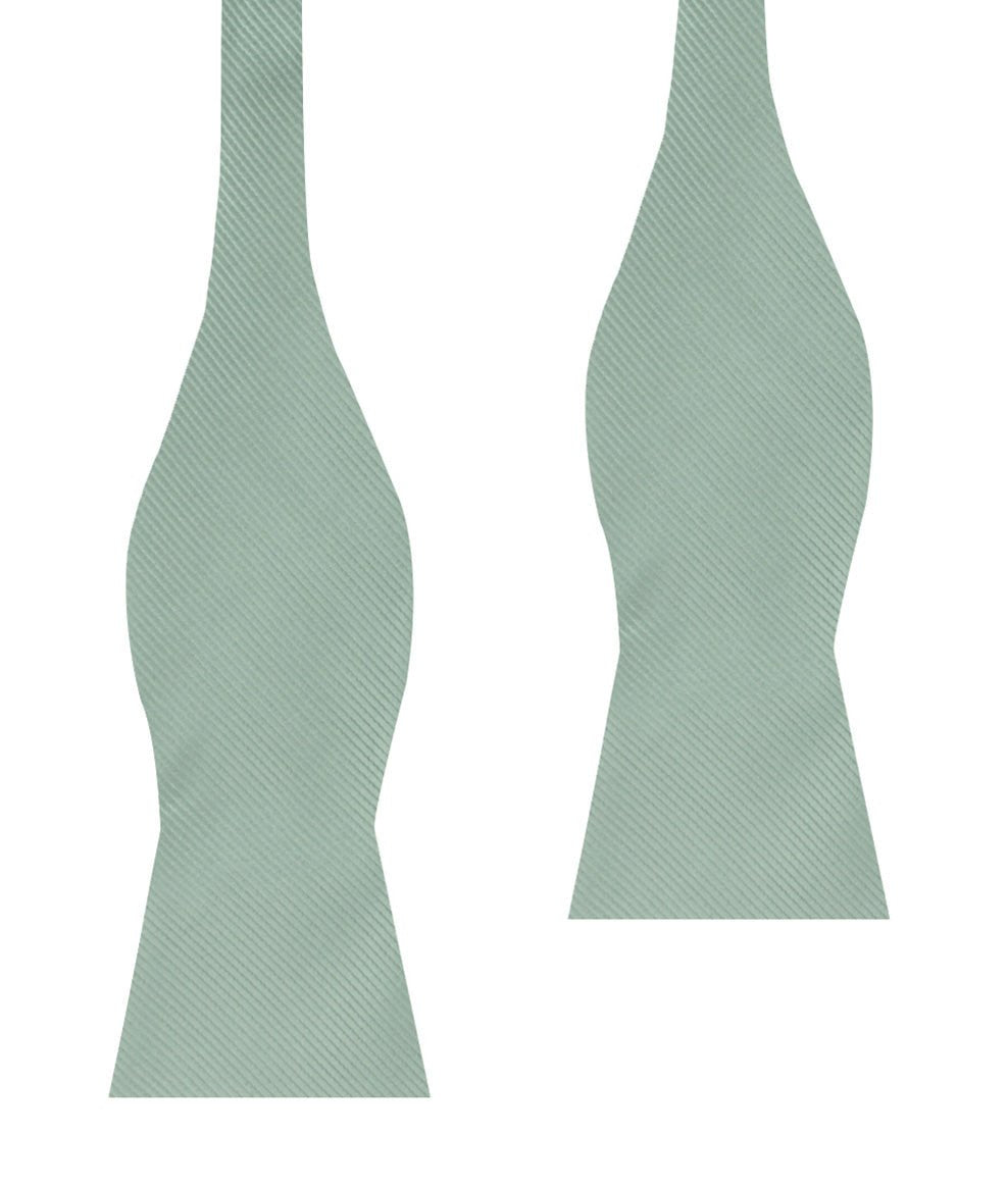 Sage Green Twill Self Bow Tie