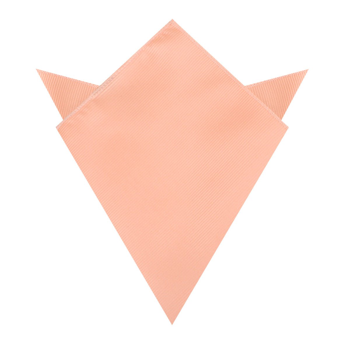 Salmon Frosty Pink Twill Pocket Square